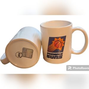 Pair VTG Phoenix Suns Coffee Mug Cup NBA Basketball Orange/PurpleWhite RoomStore